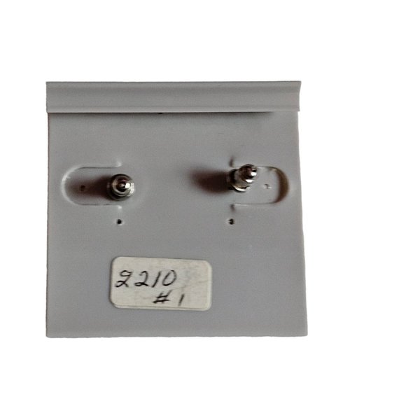 Vintage ALLISON REED Blue Green Tear Drop Dangle Silver Tone PIERCED EARRINGS - Picture 7 of 7